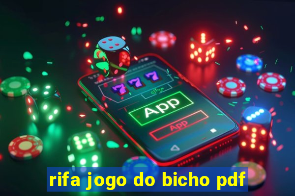 rifa jogo do bicho pdf